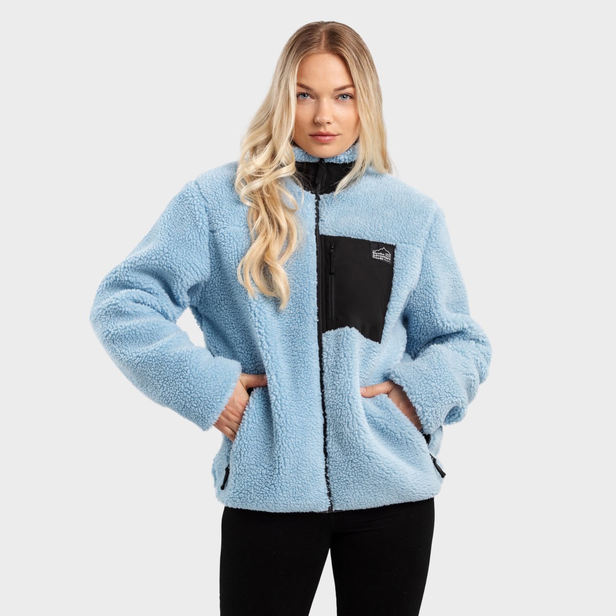 -35 Sherpa Fleece Jacket for Women Siroko Azure-W