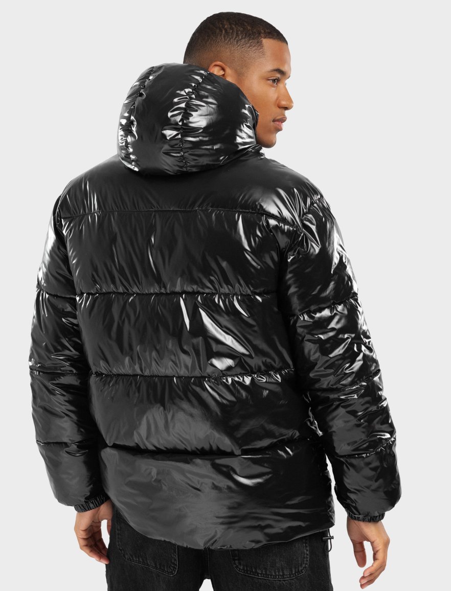 Shiny padded hotsell jacket mens