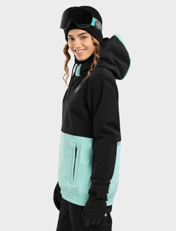 SIROKO - Snowboardjas voor Dames Siroko W1-W Ushuaia - XXS - Turquoise/Grijs SIROKO - Snowboardjas voor Dames Siroko W1-W Ushuaia - XXS - Turquoise/Grijs