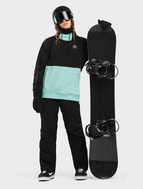 Siroko Snowboardjacke Herren SIROKO Snowboardjacke W3 Cloudmont - Wasserabweisend, Winddicht, Mit Kängurutasche Skijacke Herren Quicksilver