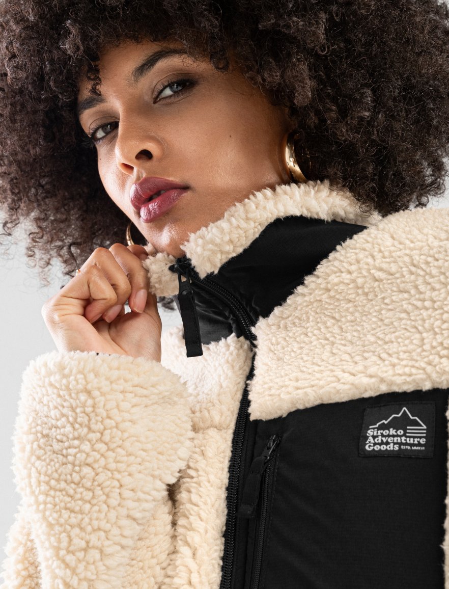 Columbia Lodge Women's Baffled Sherpa Fleece Jacket, black, s : :  Fashion