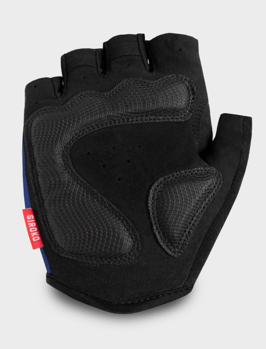 SIROKO Gants De Cyclisme Aero - Mitaines Respirantes Avec Rembourrage Paumes Pour Sorties Velo