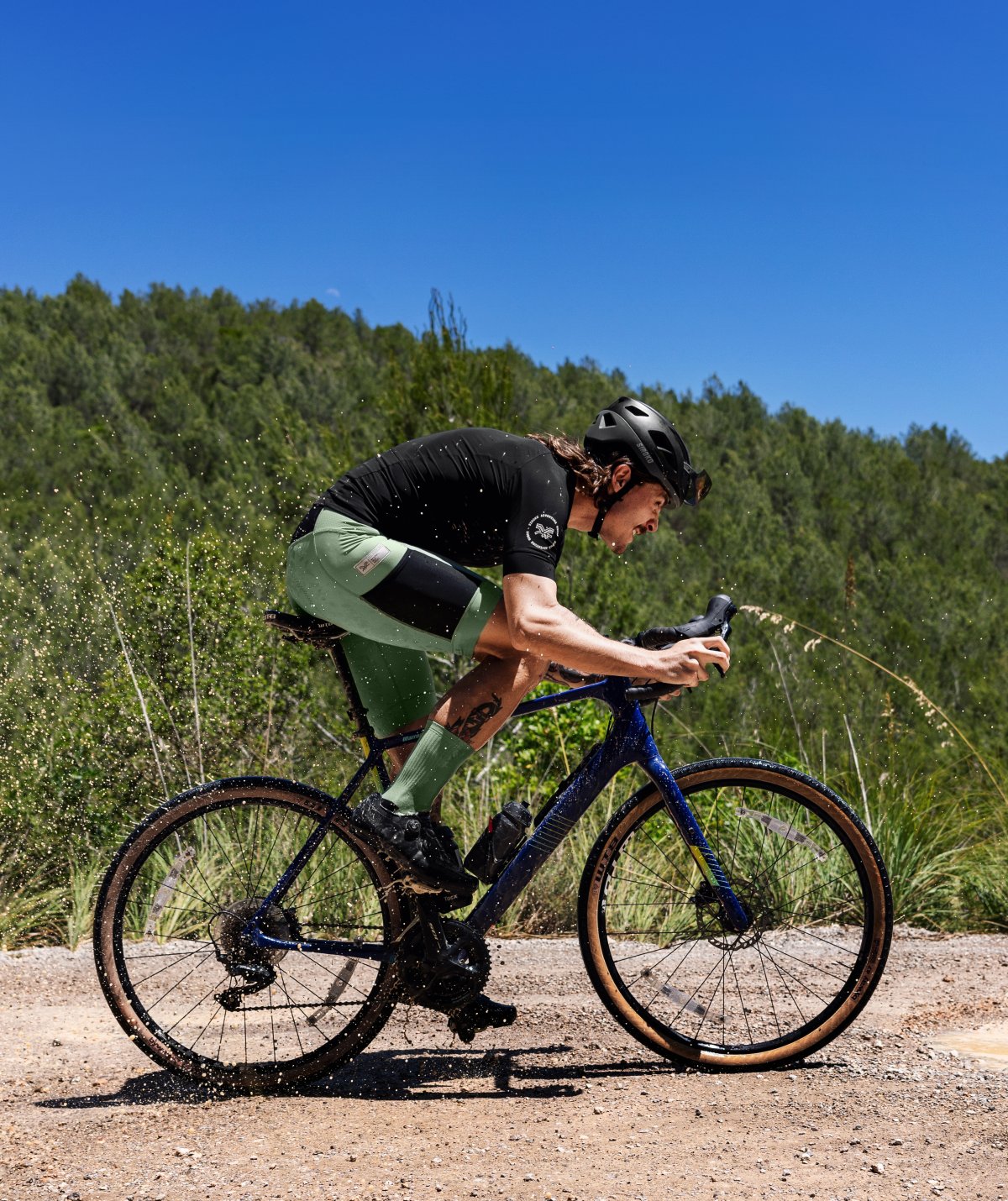 Nalini Thunder Fietsbroek met bretels Heren - gravel 4010 Nalini Thunder Fietsbroek met bretels Heren - gravel 4010