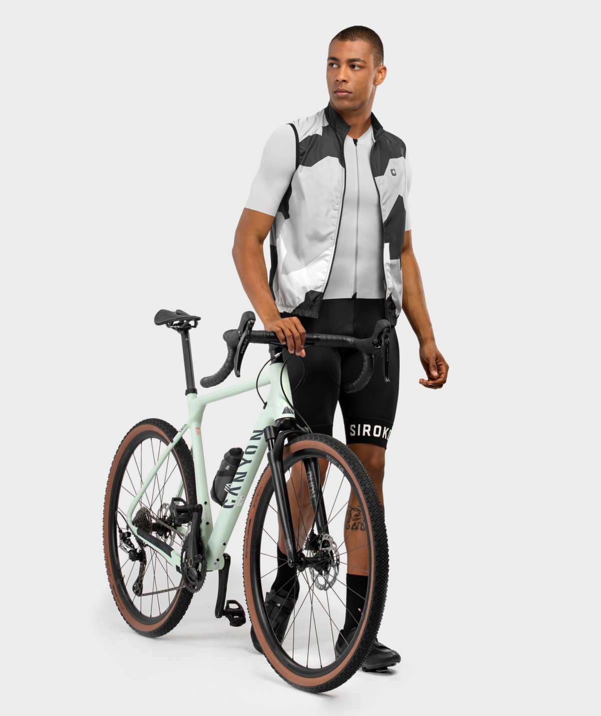 SIROKO Chaleco Cortavientos Ciclismo V1 Blaast Negro XL