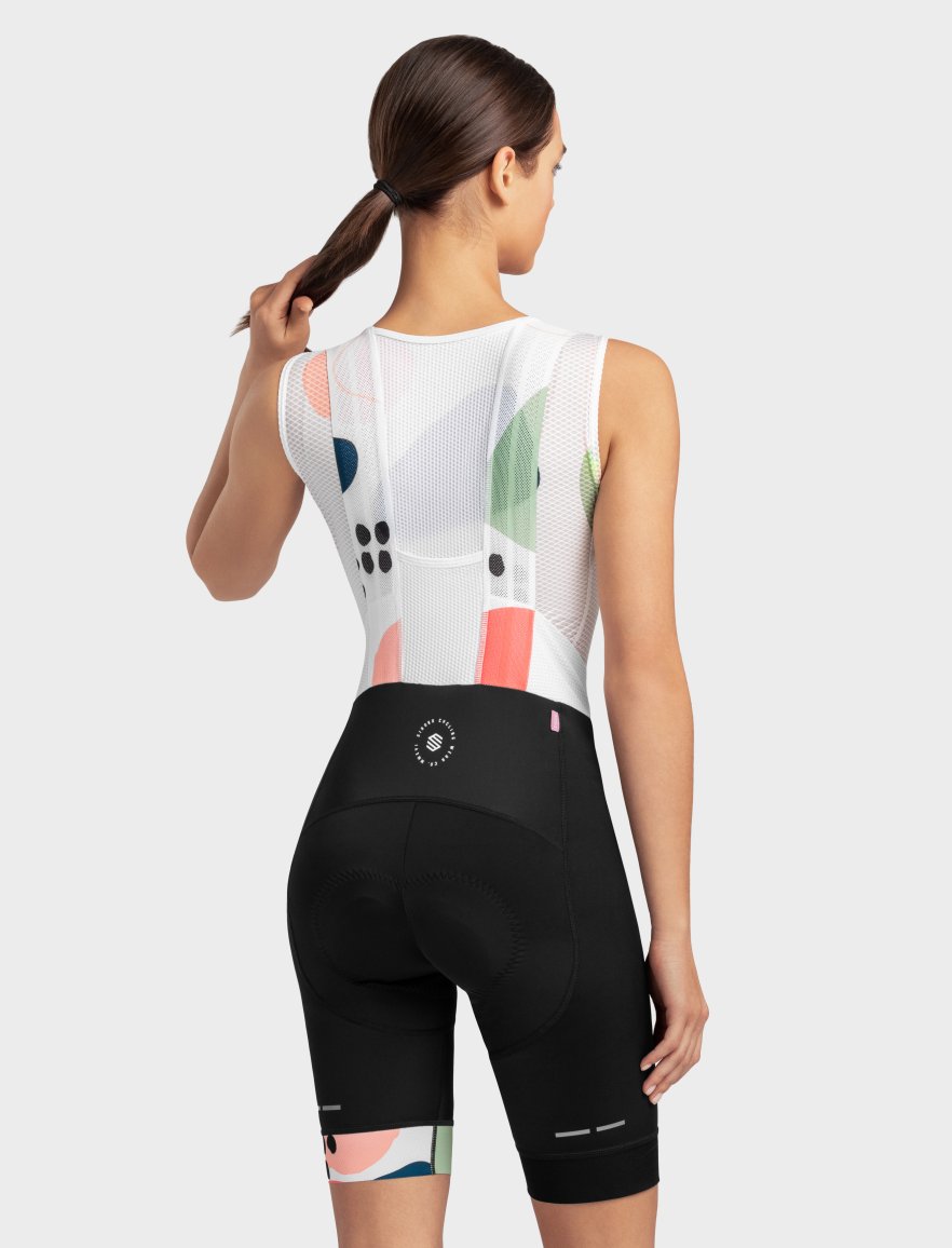 Dames Wielrennen korte fietsbroek BX Veluwe Zwart SIROKO Dames Wielrennen korte fietsbroek BX Veluwe Zwart SIROKO