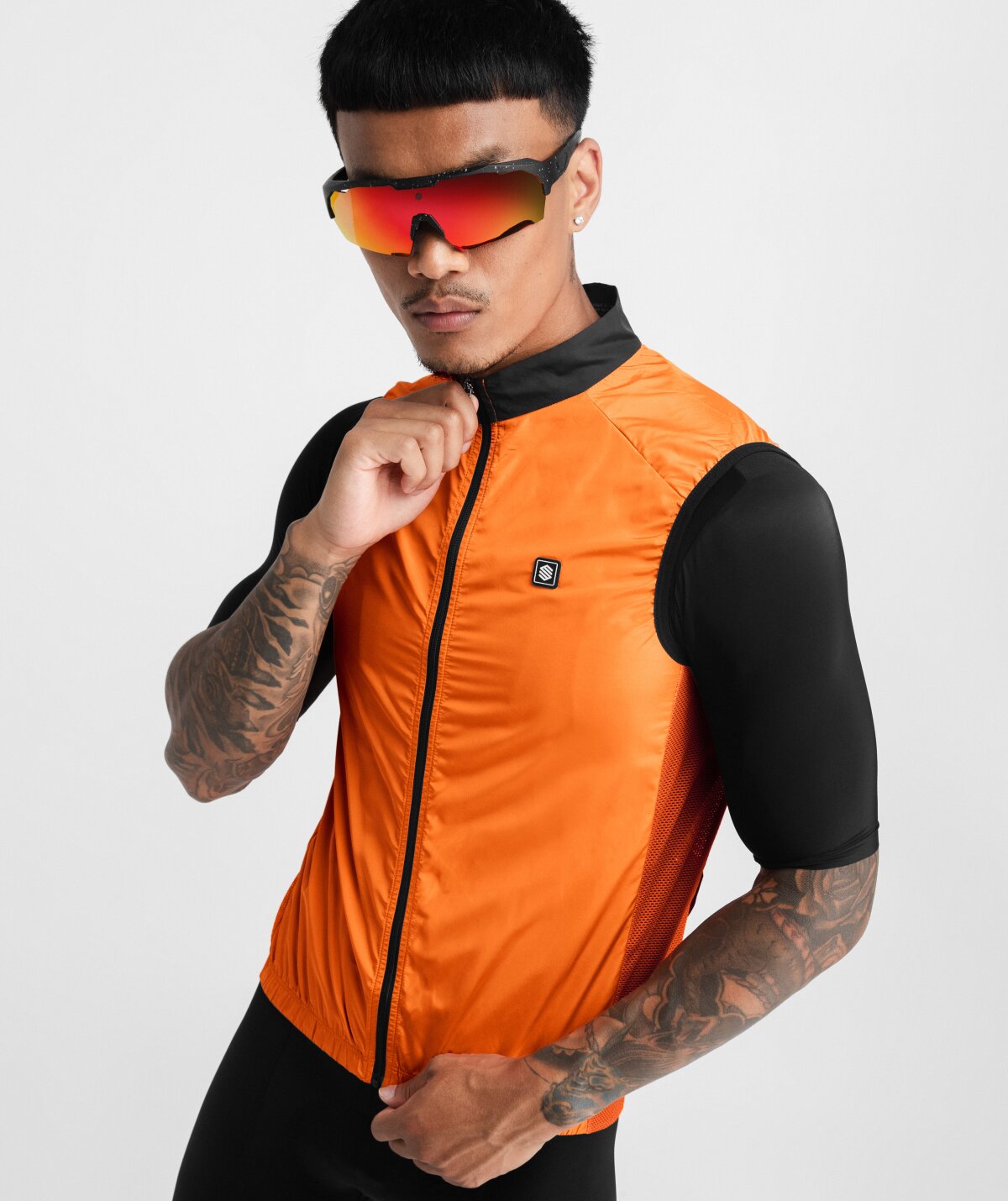Gilet Cycliste SUGOI, Coupe-vent, Fermeture éclair Intégrale, Jaune Et Noir, Taille M, Unisexe