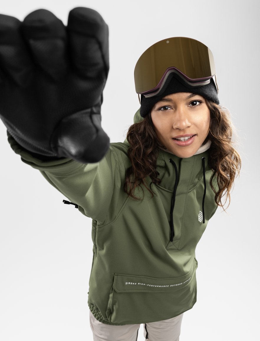 SIROKO - Snowboardjas met Kangoeroezak voor Dames Siroko W3-W Halo SIROKO - Snowboardjas met Kangoeroezak voor Dames Siroko W3-W Halo
