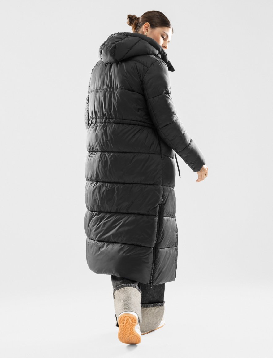Long puffer coat for women Finland SIROKO - Main Image