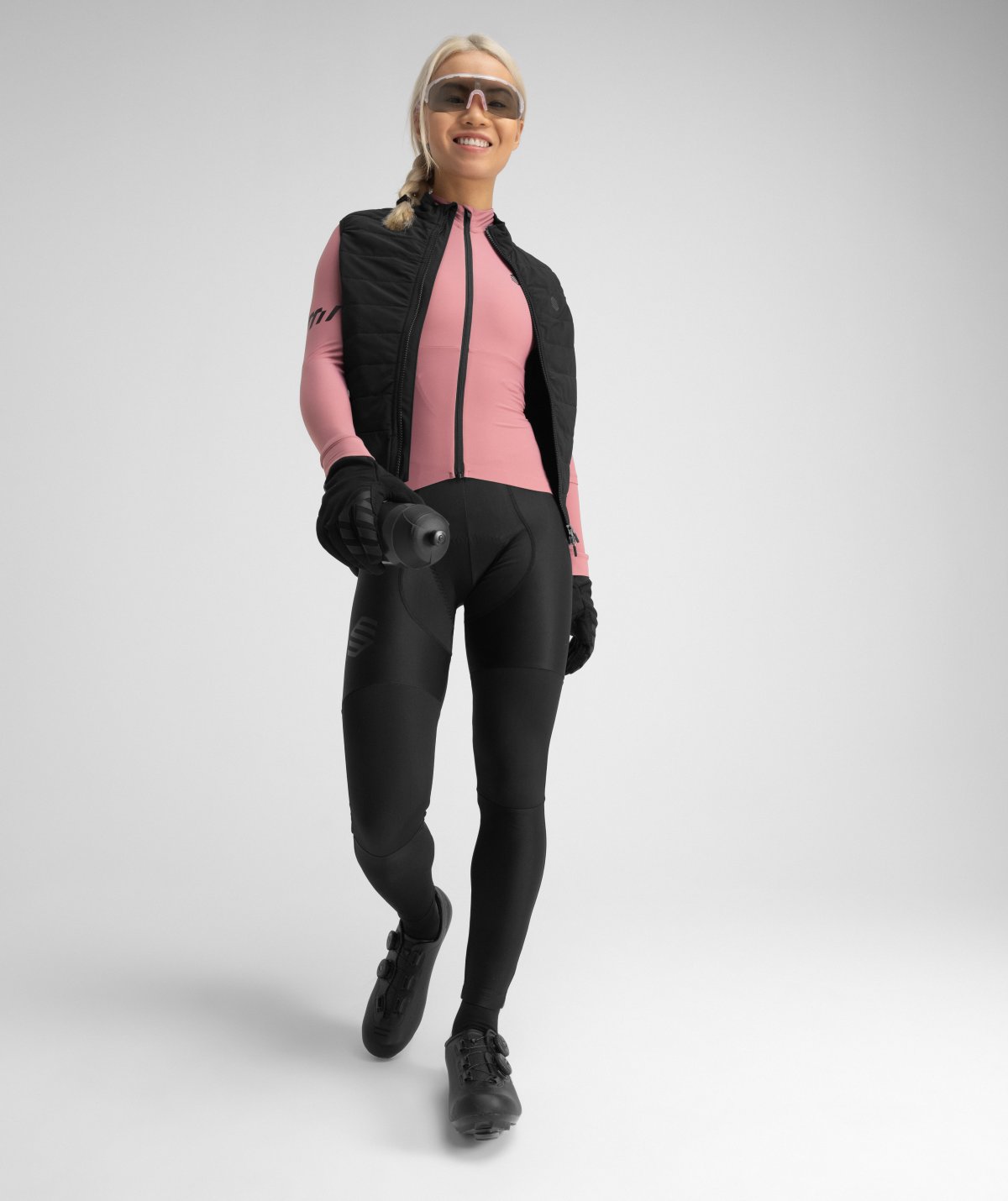 SIROKO Maillot Vélo Thermique Femme Manches Longues M7 Tuscany - Pour Saisons De Transition (automne/printemps) - Tissu Respirant Et Doux - 12