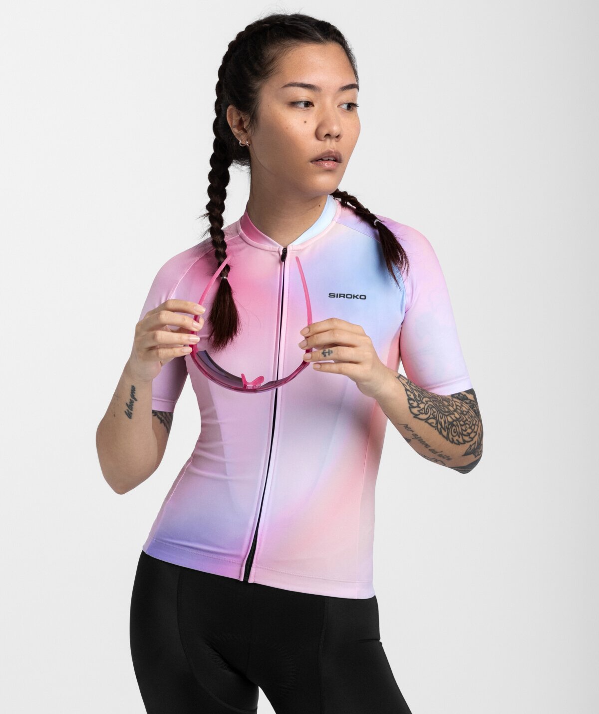 Maillot Zebra Femme Noir Blanc Rose Limited Edition - Björka : Tout l'équipement du cycliste Maillot Zebra Femme Noir Blanc Rose Limited Edition - Björka : Tout l'équipement du cycliste