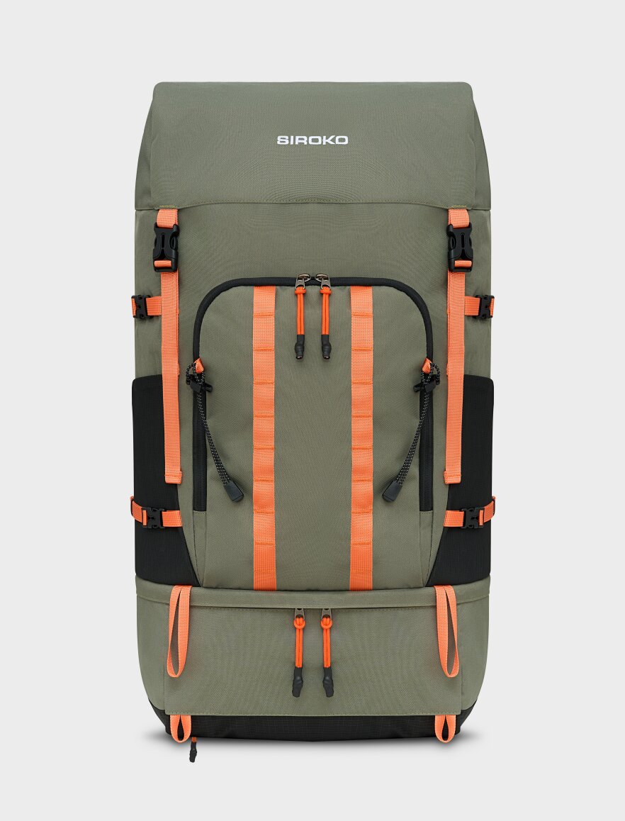 best 50 litre travel backpack TRAWOC IGNITE 50L Backpack-Front & Top Open for Hiking,Trekking, Unisex Rucksack SHK020-Grey : Sports & Outdoors The backpack is made with bluesign recycled materials Hiking backpack 50L with waterproof