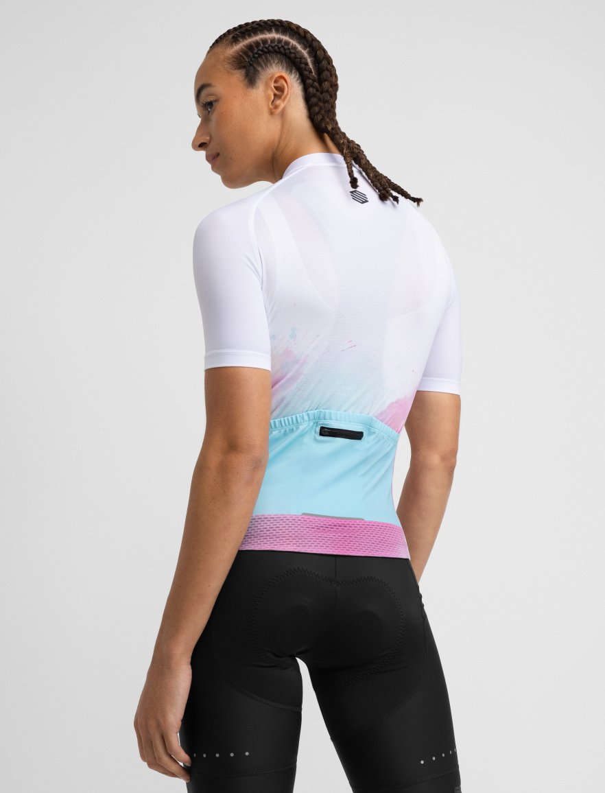 Maglia Da Ciclismo Donna Siroko M2 Pinerolo - Tessuto Traspirante Breathlock+ - Tasche Posteriori - Ideale Per Bike E Sport - Foto 5