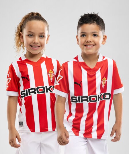 Real Sporting de Gijón 2024-25 Home Kit Kids’ Jersey