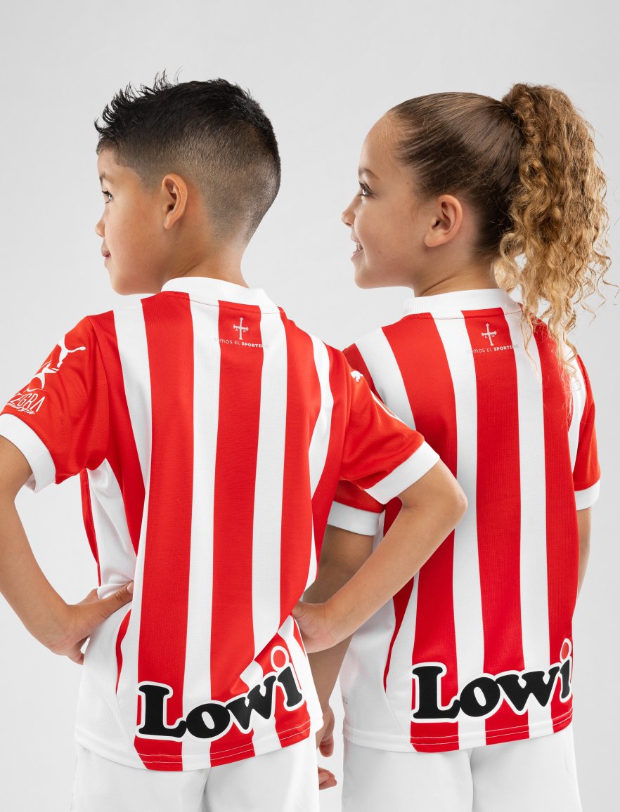 Camisola Principal Real Sporting de Gijón 2024-25 para Criança