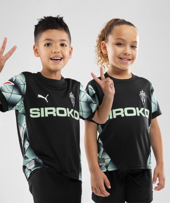 Real Sporting de Gijón Uitshirt 2024-25 Kids