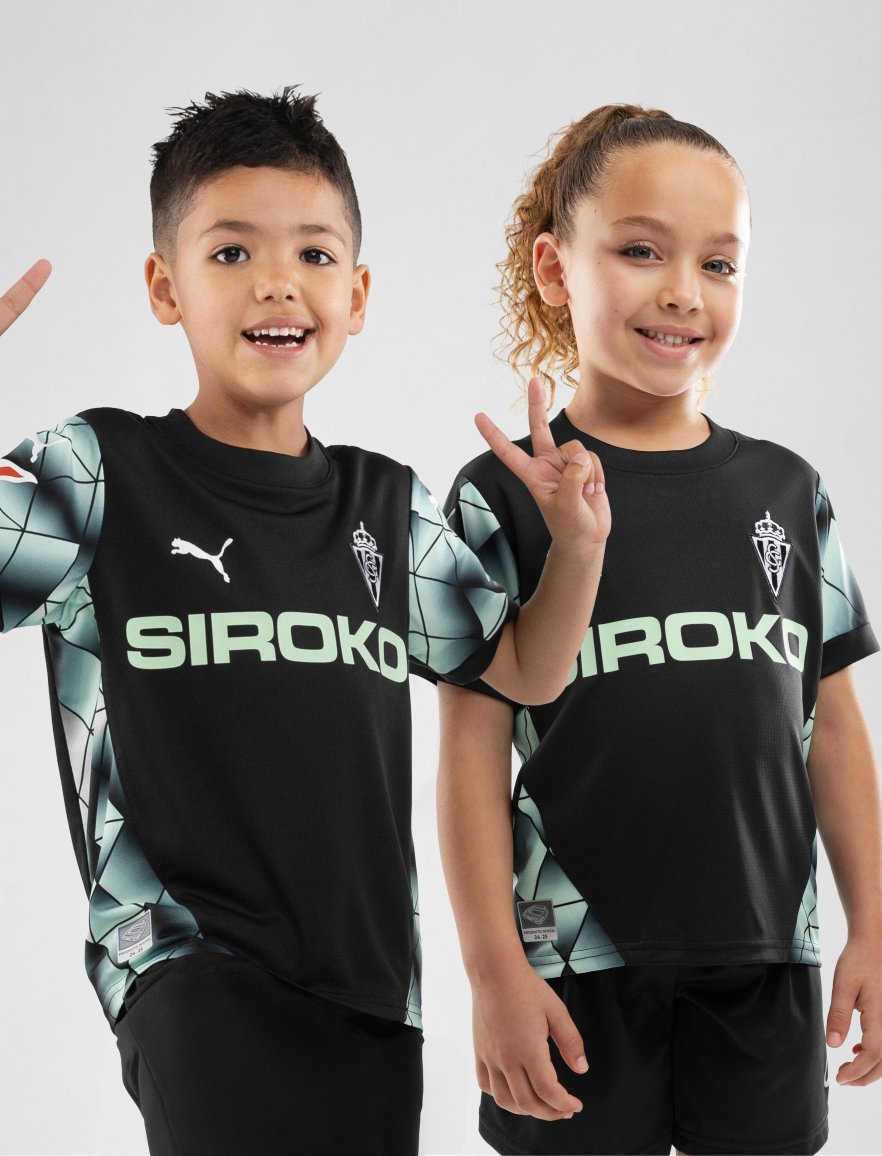 Real Sporting de Gijón 2024-25 Away Kit Kids’ Jersey