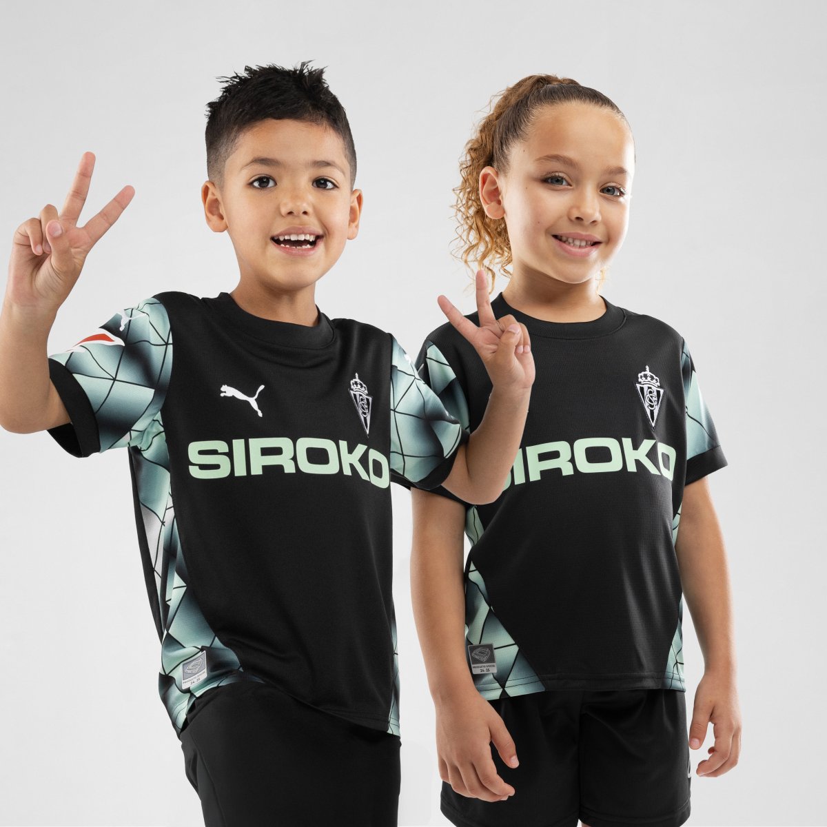 Maillot Extérieur Enfant Real Sporting de Gijón 24/25