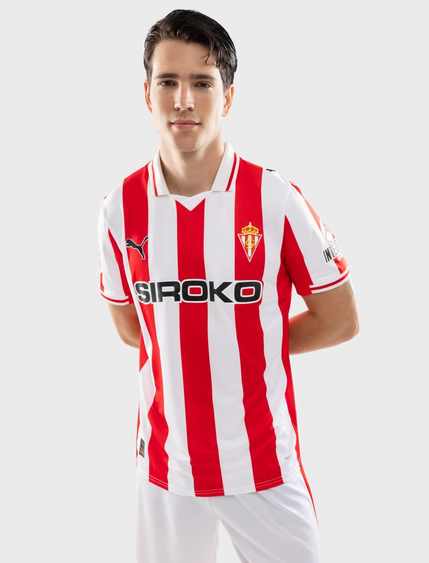 Maglia di gara in casa Real Sporting de Gijón 2025-26