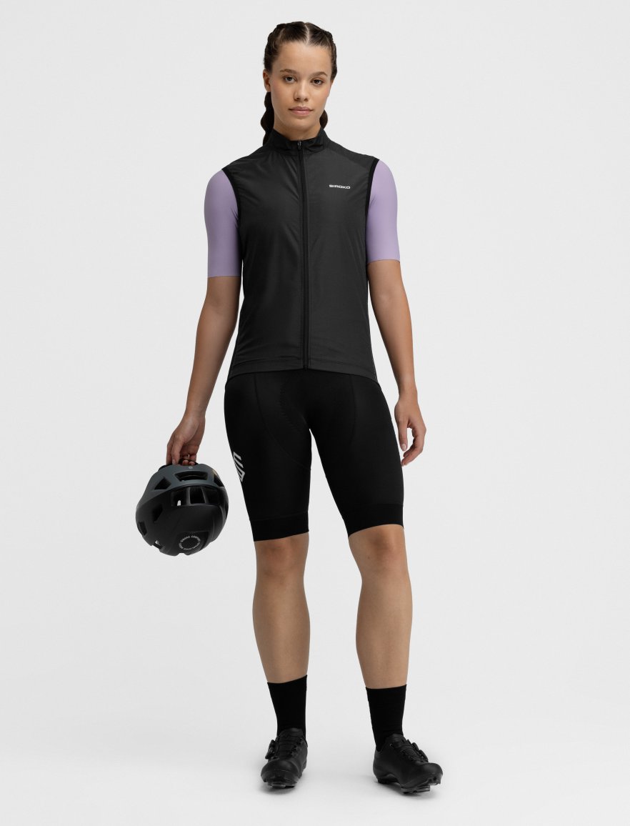 SIROKO - Chaleco Cortavientos de Ciclismo para Mujer V1-W Blaast - L - Negro SIROKO - Chaleco Cortavientos de Ciclismo para Mujer V1-W Blaast - L - Negro
