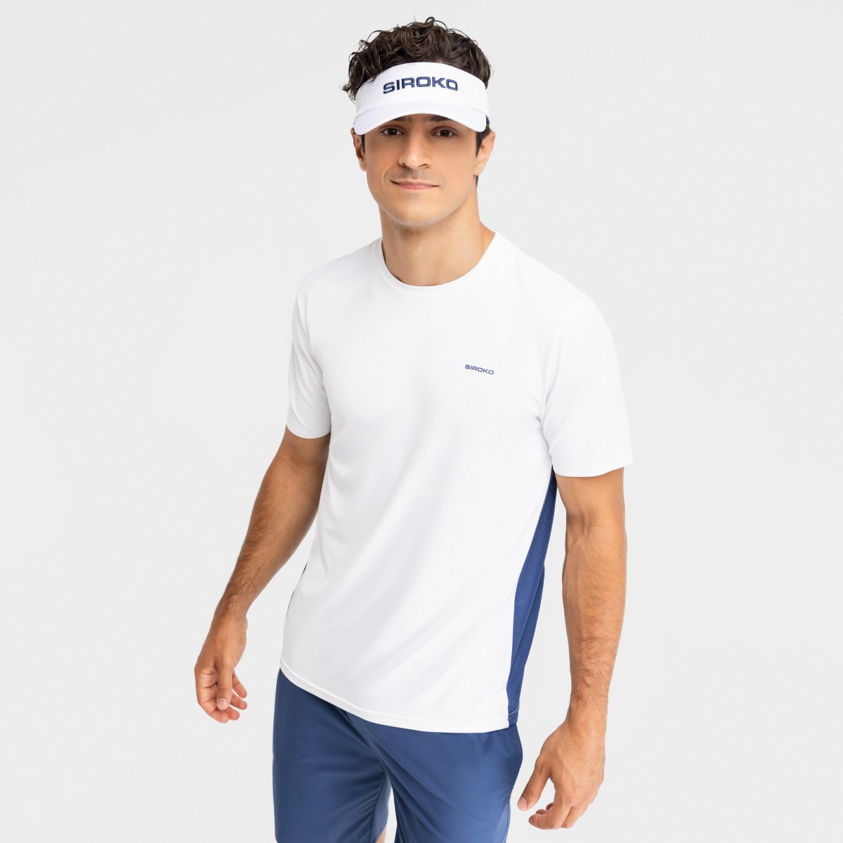 Short-sleeve technical tennis T-shirt Siroko Lob White from Siroko