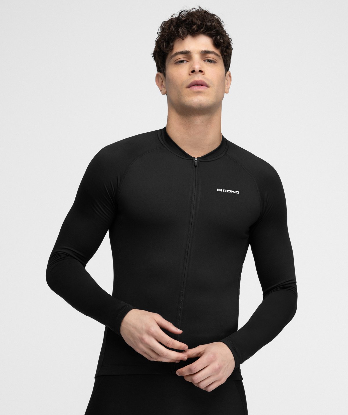 ウェア cycling long shirt Thermal Long Sleeve Cycling Jersey for Men Siroko Greylock