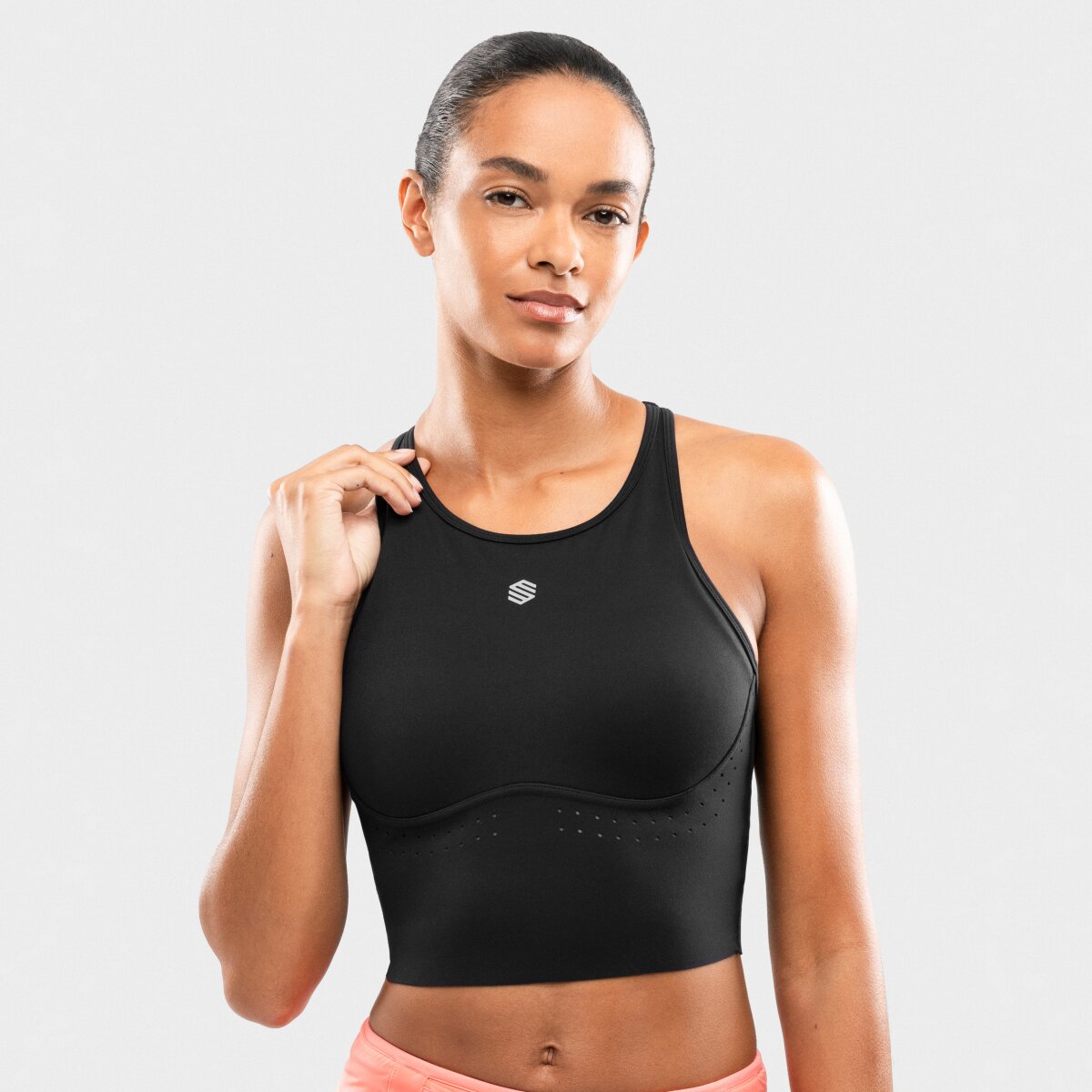 Top de running con sujeción Siroko Namib Black