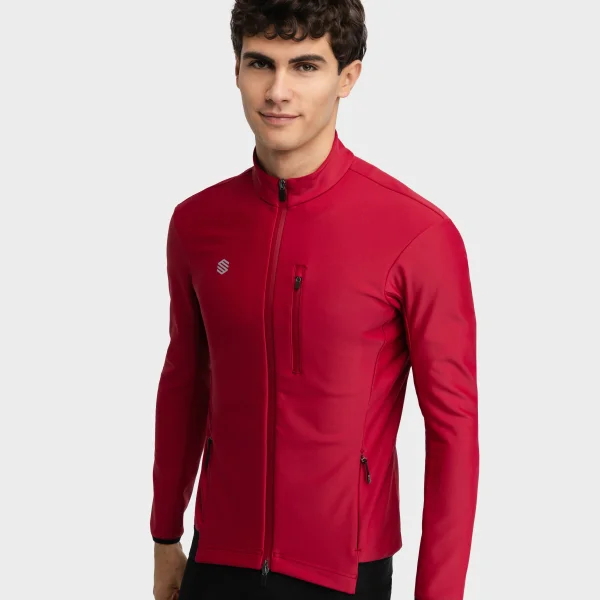 Chaqueta softshell de ciclismo Siroko J3 Souplesse roja