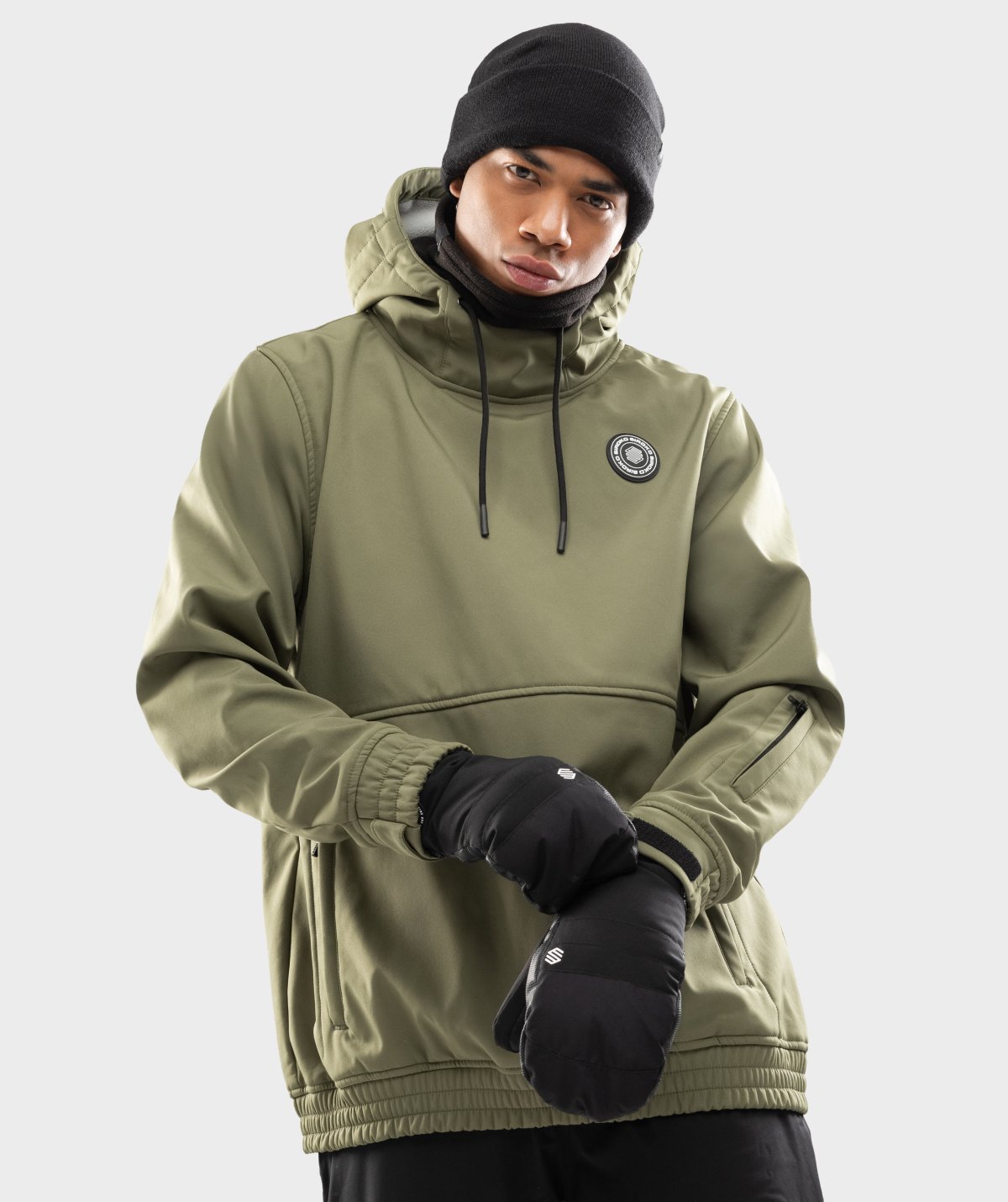 スノーボード LOGO QUILTING COLLAR JACKET KHAKI Snowboard Jacket Siroko W1 Kilimanjaro | SIROKO