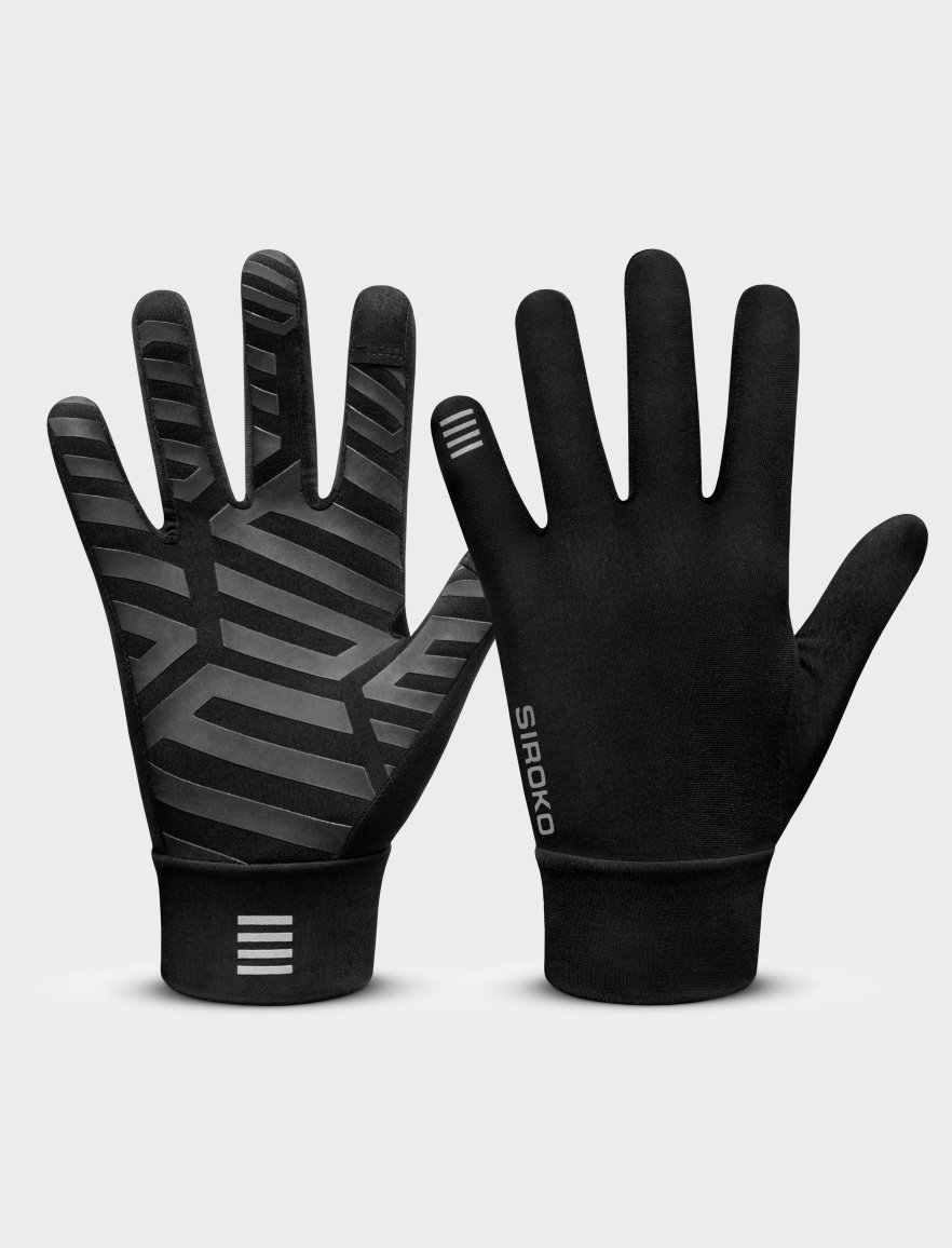 neoprene bicycle gloves VeloToze Waterproof Cycling XL Black One winter morning Schwinn Half-Finger Cycling Gloves -