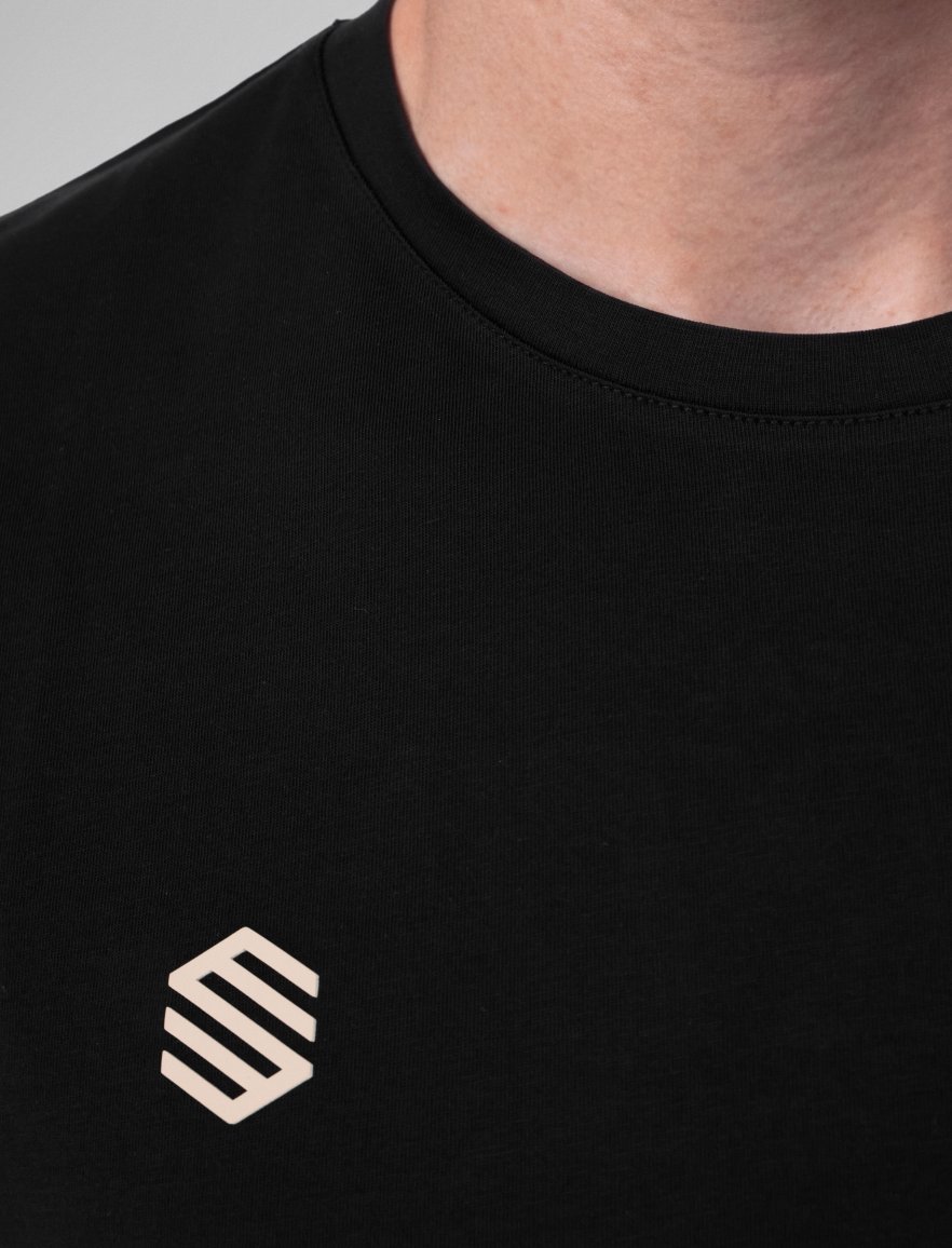 Cotton Tee Black M