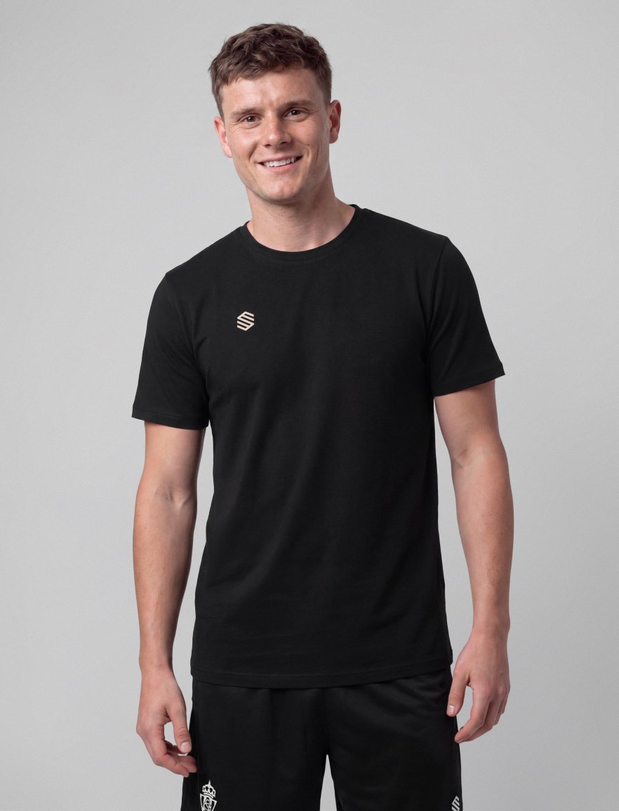 Cotton Tee Black M