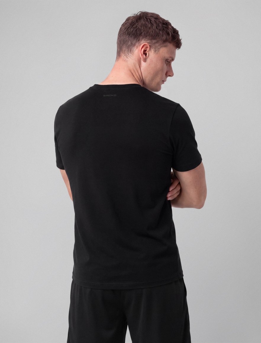 Cotton Tee Black M