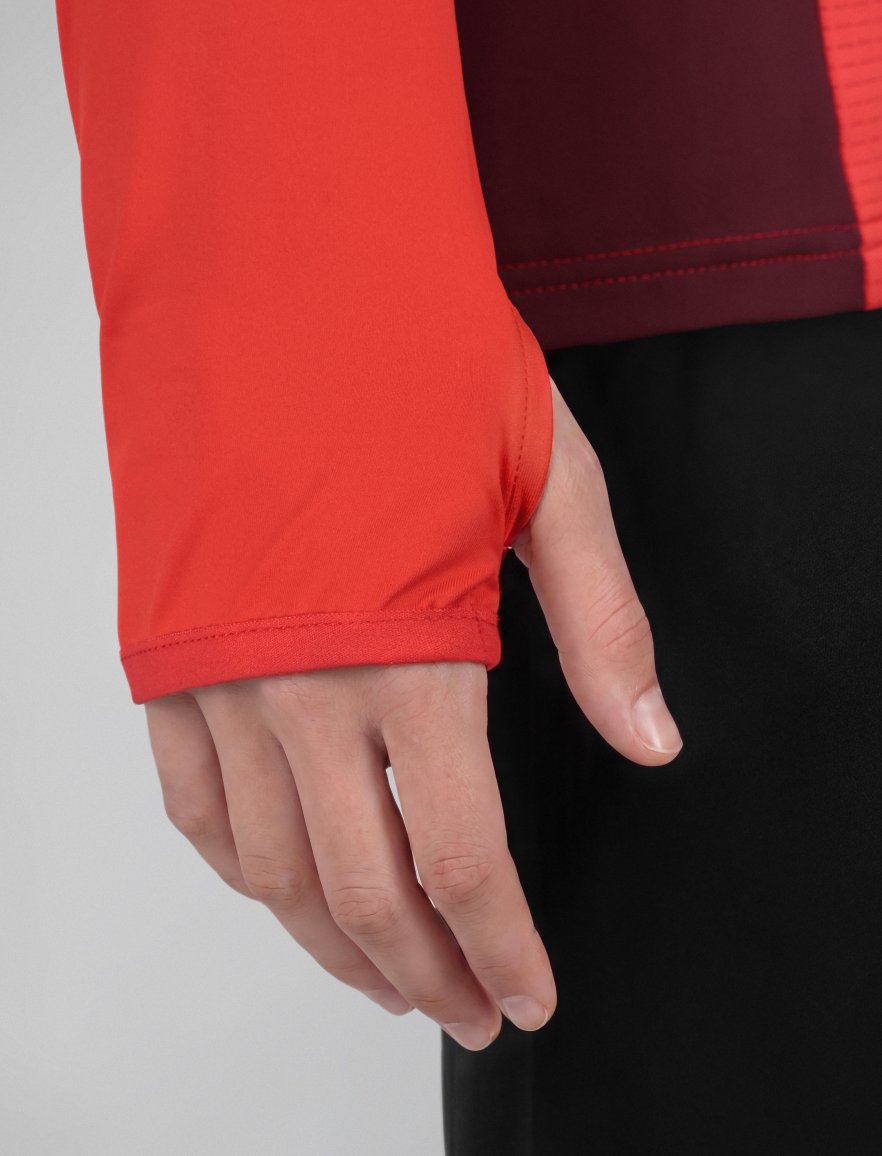 Halfzip Red/Burgundy W
