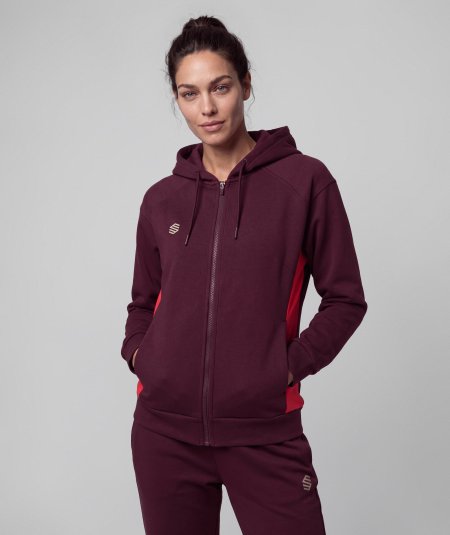 Fullzip Hoodie Burgundy/Red W