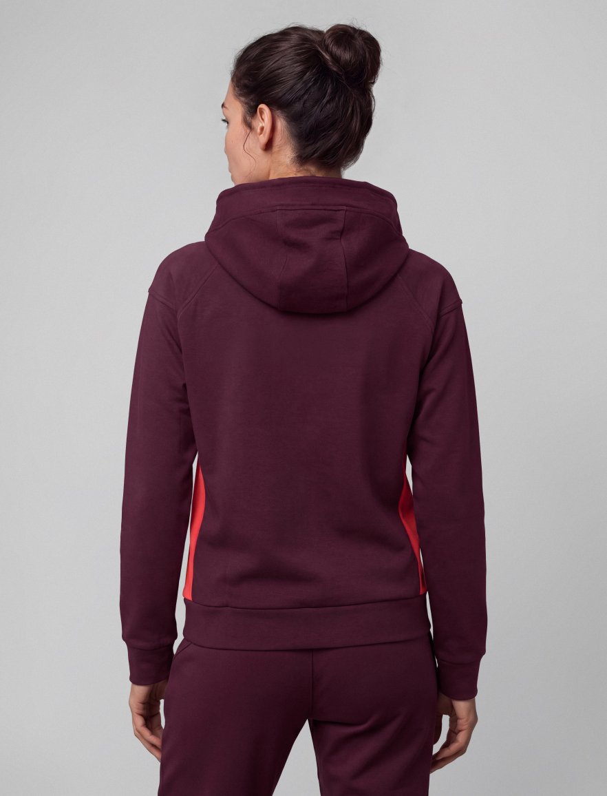 Fullzip Hoodie Burgundy/Red W