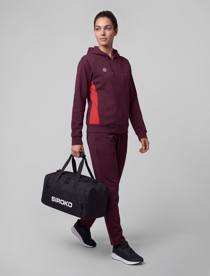 Fullzip Hoodie Burgundy/Red W
