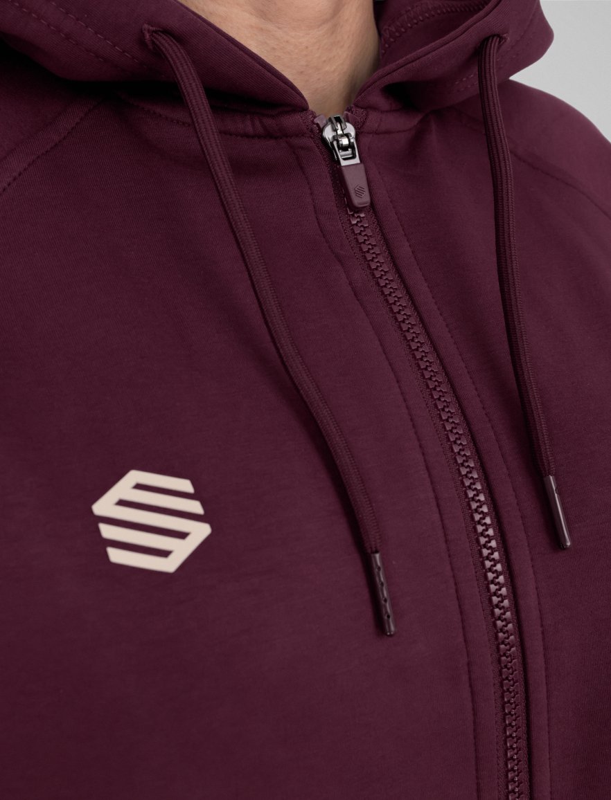 Fullzip Hoodie Burgundy/Red W