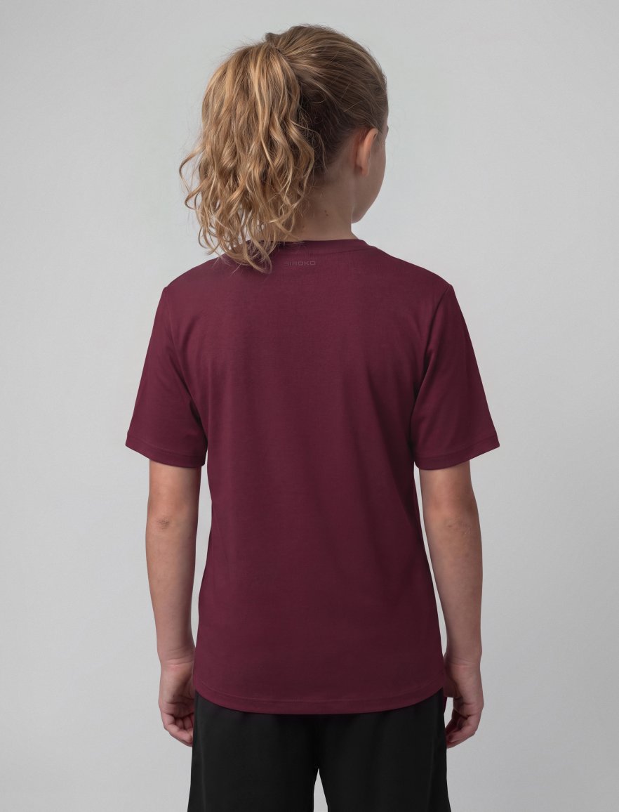 Cotton Tee Burgundy K