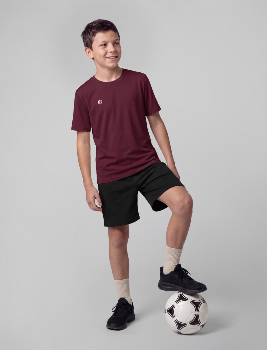 Cotton Tee Burgundy K