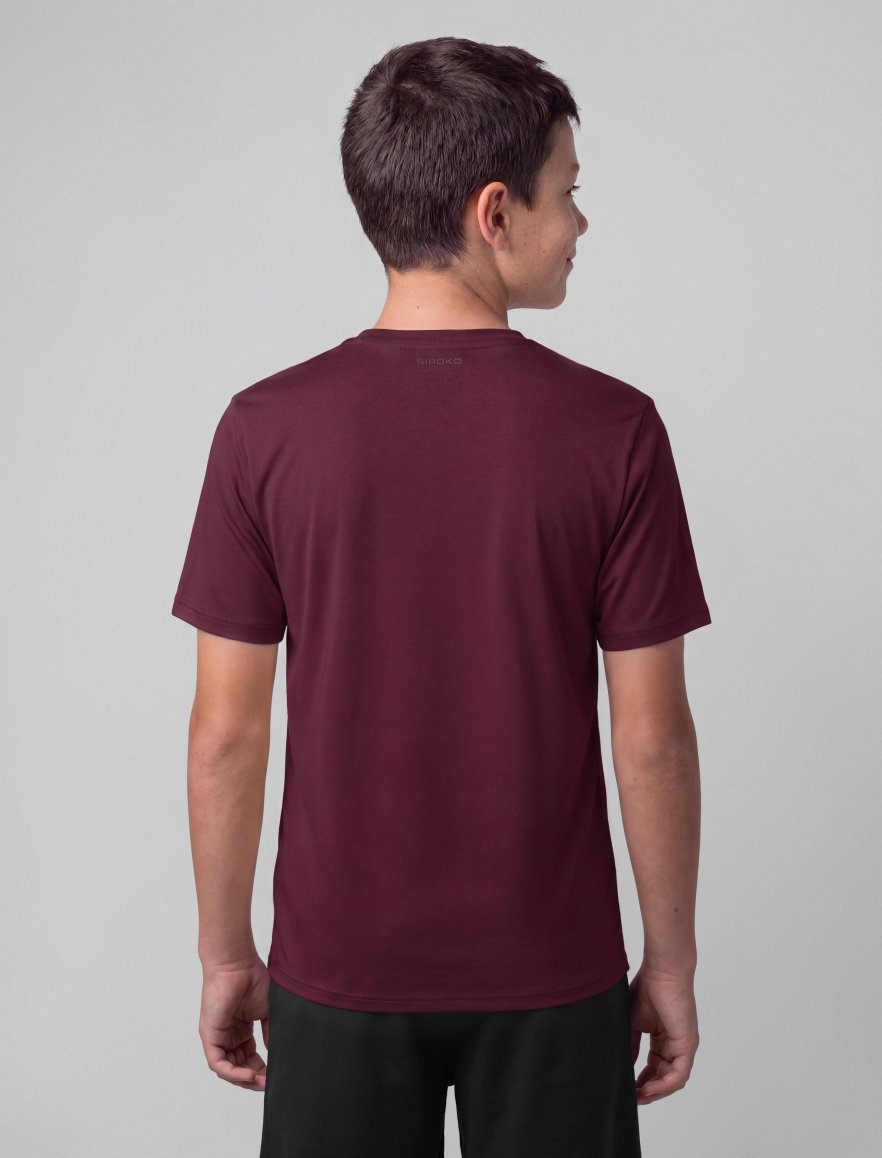 Cotton Tee Burgundy K