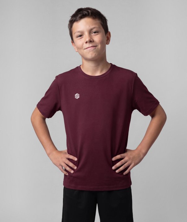 Cotton Tee Burgundy K
