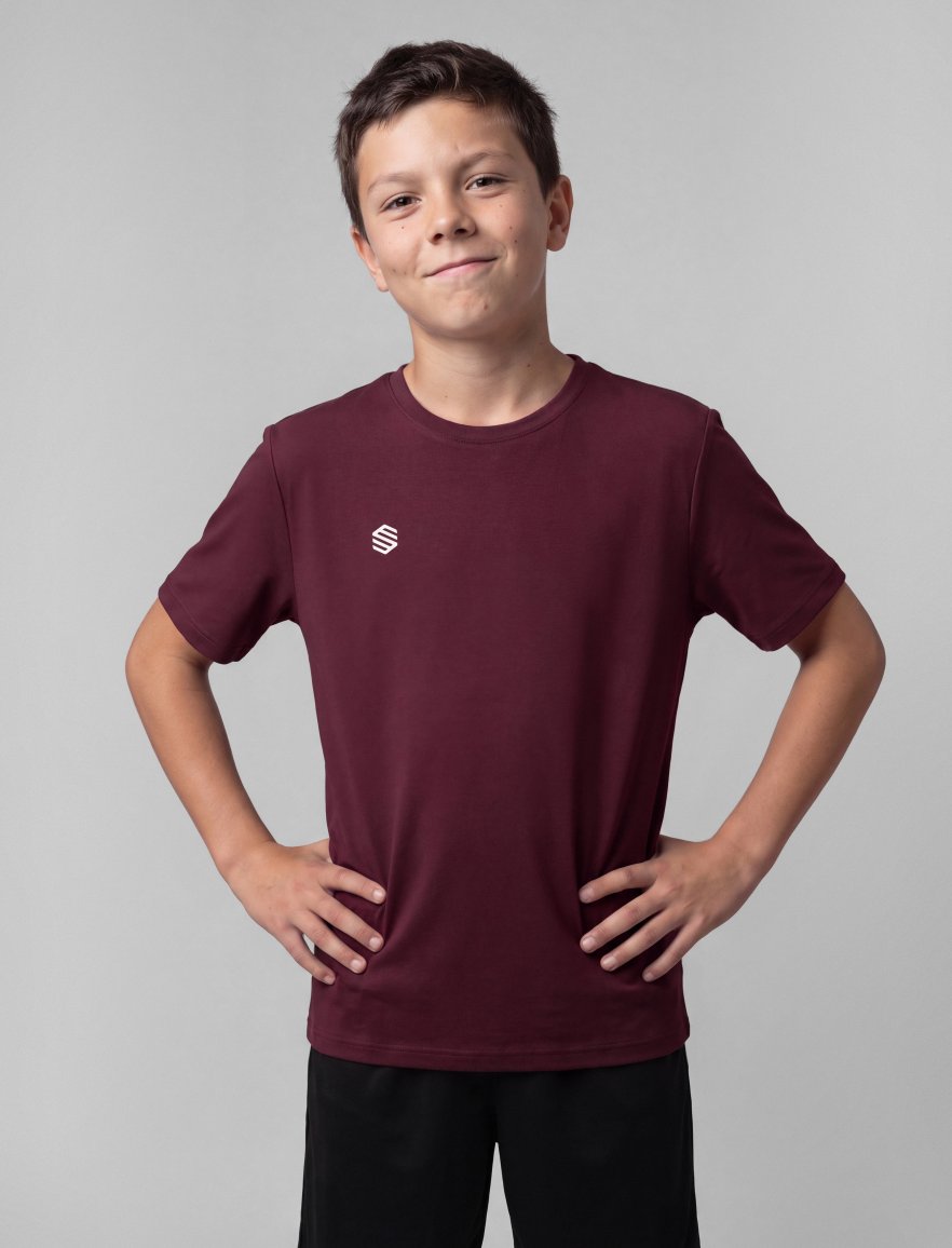 Cotton Tee Burgundy K