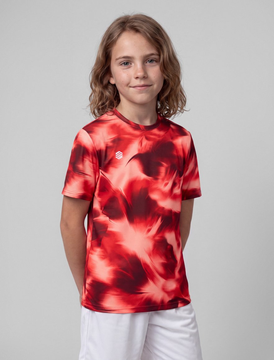 Sports Tee Pattern Red K