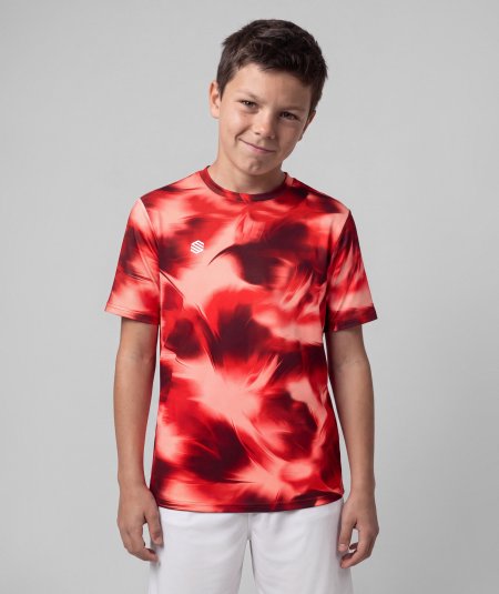 Sports Tee Pattern Red K