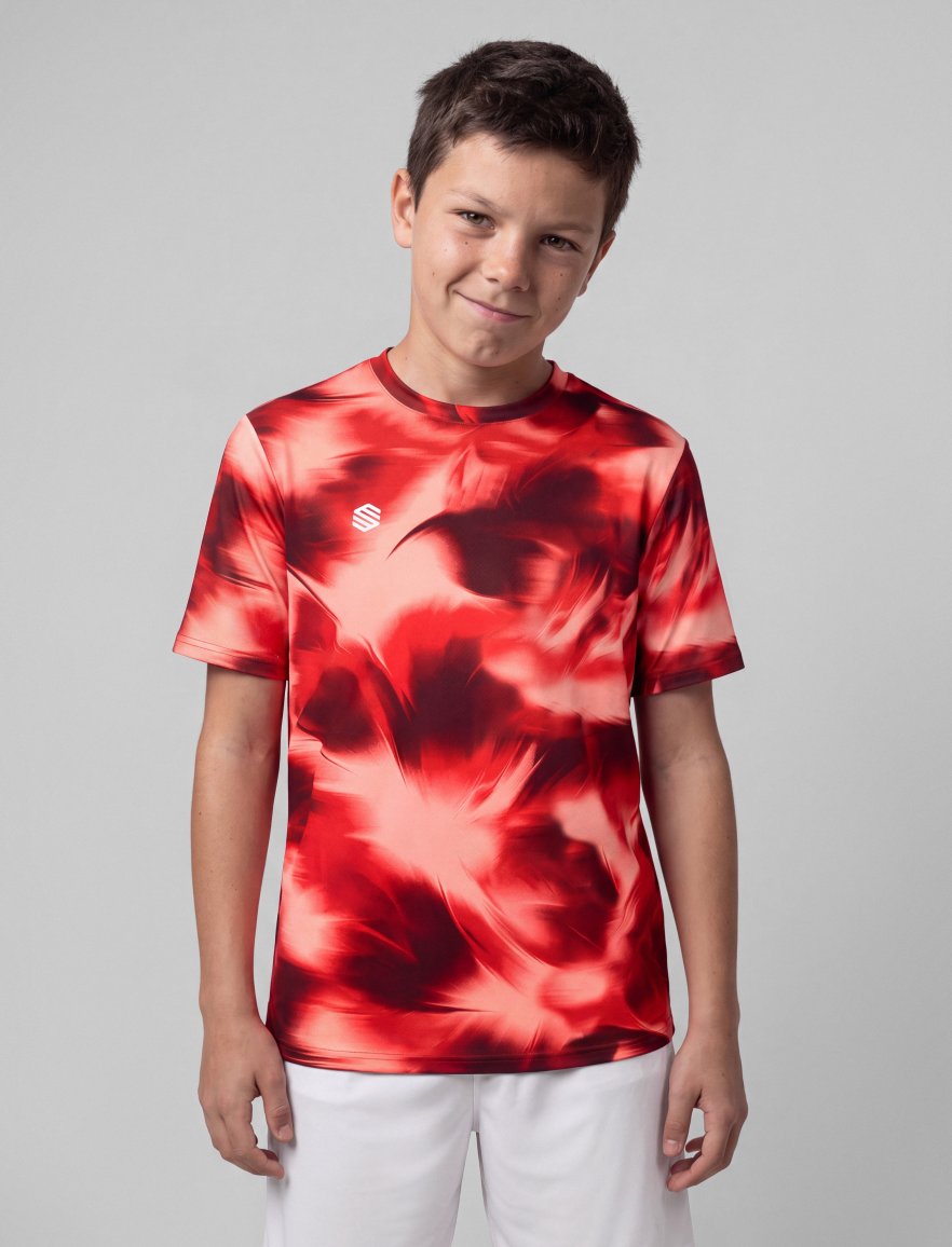 Sports Tee Pattern Red K