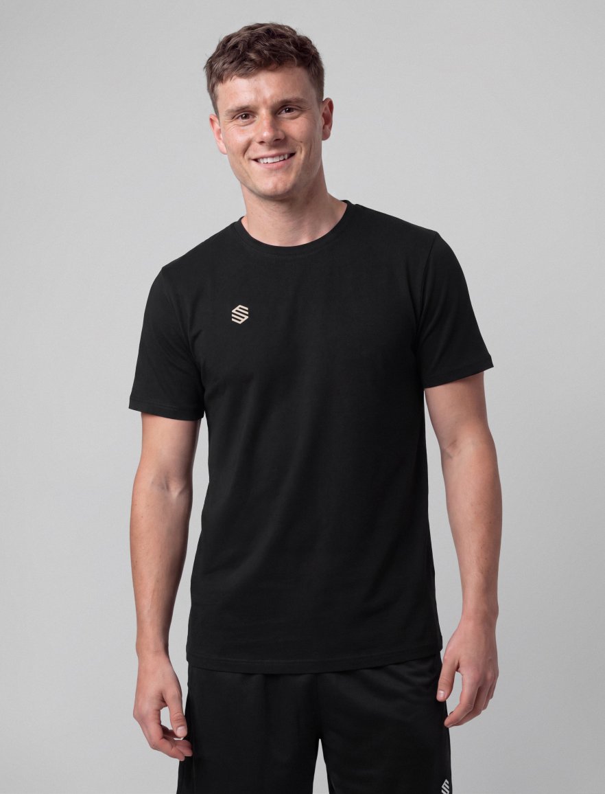 Cotton Tee Black M