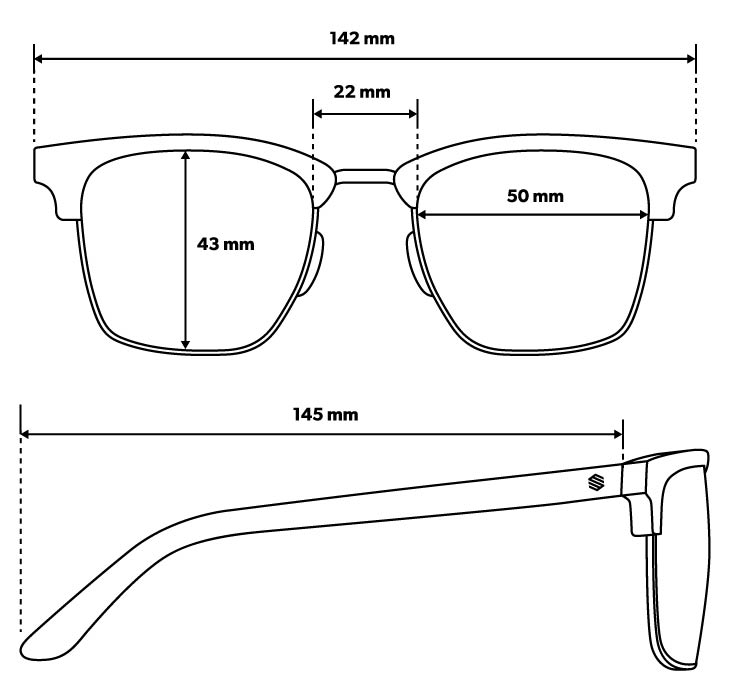 Guía de tamaños gafas New York Collection