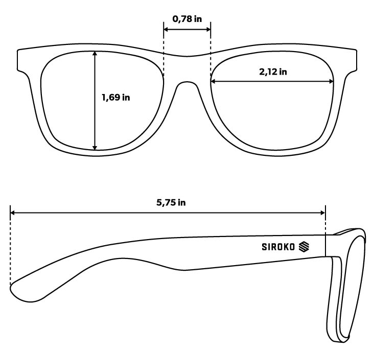 Guía de tamaños gafas