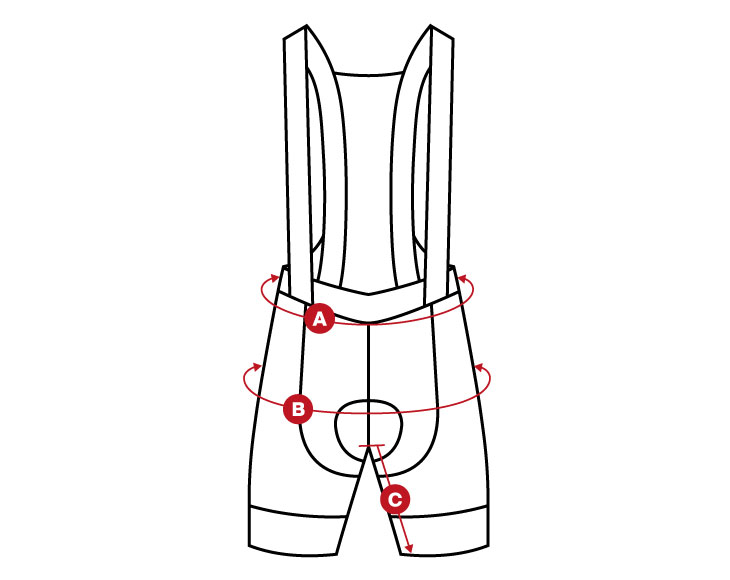 Bib Short size chart