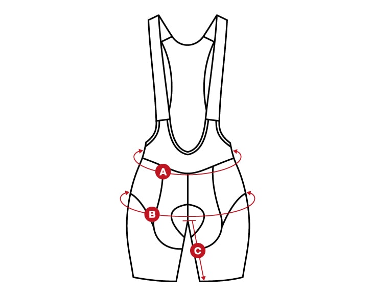 Bib Short size chart